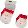 1 kus vánoční santa claus kryt záchodového prkénka měkká Náhled obrázku produktu 2
