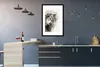 MuchoWow® MuchoWow® Gerahmtes Poster Löwe - Zeitung - Rauch Produktbild-Vorschau 5