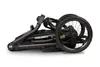 A folded black stroller is shown against a white background. Náhled obrázku produktu