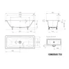 KALDEWEI Badewanne CONODUO cool grey 90 Produktbild-Vorschau 2