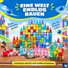 Fits4Kids Magnetbausteine Kugelbahn 136 Teile, Murmelbahn Produktbild-Vorschau 8