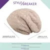styleBREAKER Feinstrick Longbeanie Mütze mit Flecht Muster Produktbild-Vorschau 10