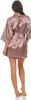 Damen Morgenmantel kurzer Kimono in Satin-Optik; Cappuccino Produktbild-Vorschau 2