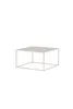 Couchtisch Netz Beige Quadratisch mit Ablagefläche aus Produktbild-Vorschau 4