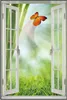 Wallario Wandbild mit Fenster-Illusion: Schmetterling im Produktbild-Vorschau 1