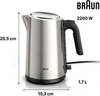 BRAUN Wasserkocher WK 5205 BK 1,7l Edelstahl /schwarz Produktbild-Vorschau 1