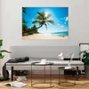 Bilder auf glas - Strand Palme Meer - 100x70cm - Glasbilder Produktbild-Vorschau 6