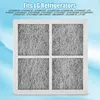 3er-Pack Kühlschrankfilter für LT120F, Aktivkohle, 80x80x8 mm Náhľad obrázku produktu