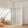 AICA Schiebetür 120x195cm，8mm NANO ESG-Glas，Komplett Produktbild-Vorschau 2