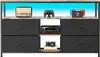 LED TV stojan 137x30x78cm - 4 zásuvky, 2 priehradky a Náhľad obrázku produktu 9
