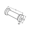 Kielrolle mit Buchse - aus Gummi, 130mm Produktbild-Vorschau 2