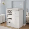 Commode à langer Flieks avec 3 tiroirs et étagère, commode Voir les images du produit 4