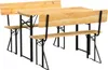 Set da birreria in legno holz4home® a 3 pezzi I 117 x 45,5 Anteprima dell’immagine prodotto 8