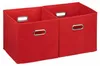 Relaxdays Aufbewahrungsbox 2er Set, Regalkorb ohne Deckel, Produktbild-Vorschau 1