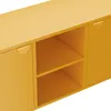 Credenza moderna a 2 ante L120 cm in metallo giallo - Anteprima dell’immagine prodotto 7