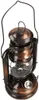 A bronze-colored oil lantern with a glass globe, shown against a white background. Voir les images du produit