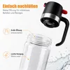 Honigspender aus Glas 350 ml, tropffreier Honigdosierer mit Produktbild-Vorschau 6