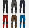 A collage of six different colored work pants. Produktbild-Vorschau