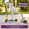 Elektroscooter S5 Gelb Für Kinder mit bunten LED-Lichtern Produktbild-Vorschau 10