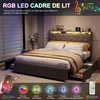 Lit Moonbite avec rangement, dimensions 160x200 cm, Voir les images du produit 3