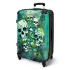 NoBoringSuitcases.com® Großer Koffer - Totenkopf - Aquarell Produktbild-Vorschau 2