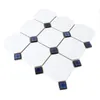 Keramik Mosaikfliesen Octagon Belami Weiß Blau Produktbild-Vorschau 3