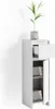 A white cabinet with a plant on top. Anteprima dell’immagine prodotto