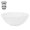 LuxeBath Waschbecken Aufsatzwaschbecken Rund, Ø 28x11,6 cm, Produktbild-Vorschau 1