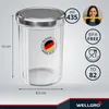 50x WELLGRO Einmachgläser 435ml – Schraubdeckel TO82 silber Produktbild-Vorschau 2