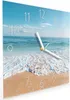 Wanduhr aus Glas mit Motiv Tropischer Strand- 30 x 30 cm - Produktbild-Vorschau 2