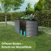 AREBOS Metall Hochbeet 160x80x78 cm Gartenbeet Pflanzbeet Produktbild-Vorschau 6