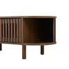 Table basse ovale Merax avec porte coulissante à stores, Voir les images du produit 7