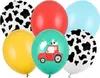 Ballons ferme 30cm multicolore 6pcs Voir les images du produit 1