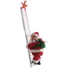 Elektrischer kletternder Weihnachtsmann auf Leiter – Produktbild-Vorschau 2
