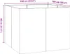 vidaXL Fioriera nera 100x100x80 cm in acciaio Anteprima dell’immagine prodotto 8