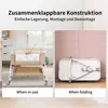 Babybett 6-stufig verstellbares Beistellbett mit Rollen &  Produktbild-Vorschau 7