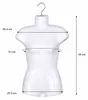 5 ks ženský torzo teenager 50 cm biele – plastové torzo pre Náhľad obrázku produktu 2