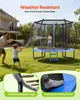 SucceBuy Outdoor-Trampolin Bodentrampolin 244 x 244 cm mit Produktbild-Vorschau 5