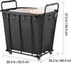 Carrello portabiancheria VEVOR 300 L con capacità di carico Anteprima dell’immagine prodotto 8