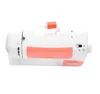 A white sewing machine with an orange spool of thread on top, shown from the side. Anteprima dell’immagine prodotto