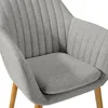 home24 Armlehnenstuhl - Textil / Massivholz Produktbild-Vorschau 8