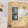 vidaXL Skříň SKI Medově hnědá 66 x 58 x 207 cm Masivní Náhled obrázku produktu 2
