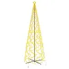 LED-Weihnachtsbaum Kegelform Warmweiß 1400 LEDs 160x500 cm Produktbild-Vorschau 1