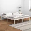vidaXL Seniorenbett Weiß 200x200 cm Massivholz Kiefer Produktbild-Vorschau 2