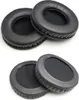 Two pairs of black headphone ear pads are shown against a white background. Produktbild-Vorschau