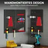 HOMCOM Opslagsysteem Wandplank, 60 x 120 cm, 28 stuks. Productafbeelding-voorbeeld 6