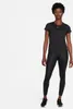 Nike W Nk One Df Ss Slim Top Black/White L Produktbild-Vorschau 9