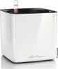 LECHUZA-Tischgefäß CUBE Premium 16 Weiß Highgloss | Produktbild-Vorschau 1