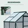 Outsunny Gewächshaus Aluminium Treibhaus mit Dachfenster Produktbild-Vorschau 7