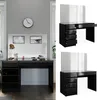 Schminktisch Vicco Sherry Schwarz/Gold 120 cm mit Spiegel, Produktbild-Vorschau 2